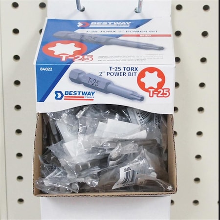 Best Way Tools 0.25 x 2 in. Carbon Steel Torx Power Bits, 150 Piece 2601672